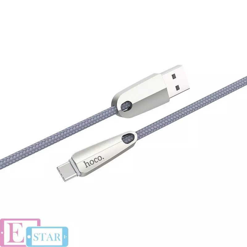 Кабель для заряджання та передачі даних Hoco U35 Space Shuttle Type-C 1,2 м Gray (Сірий) Кабель для заряджання та передачі даних Hoco U35 Space Shuttle Type-C 1,2 м Gray (Сірий)