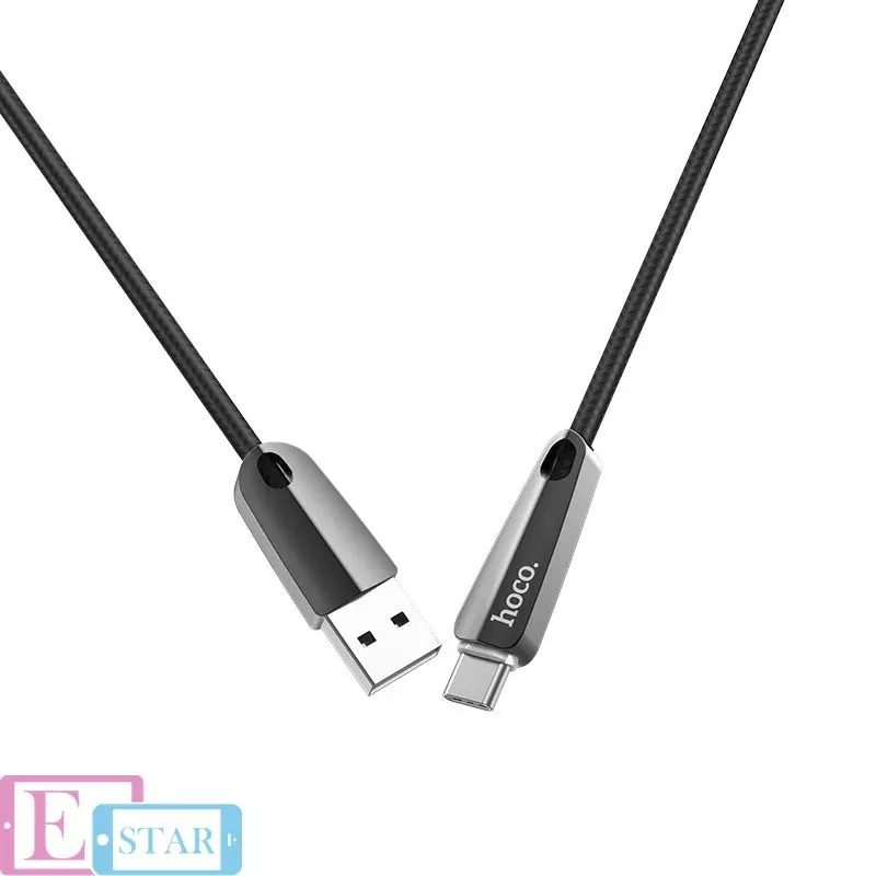 Кабель для зарядки и передачи данных Hoco U35 Space Shuttle Type-C 1,2 м Black (Черный)