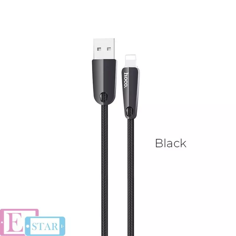 Кабель для заряджання та передачі даних Hoco U35 Space Shuttle Lightning 2 м Black (Чорний) Кабель для заряджання та передачі даних Hoco U35 Space Shuttle Lightning 2 м Black (Чорний)