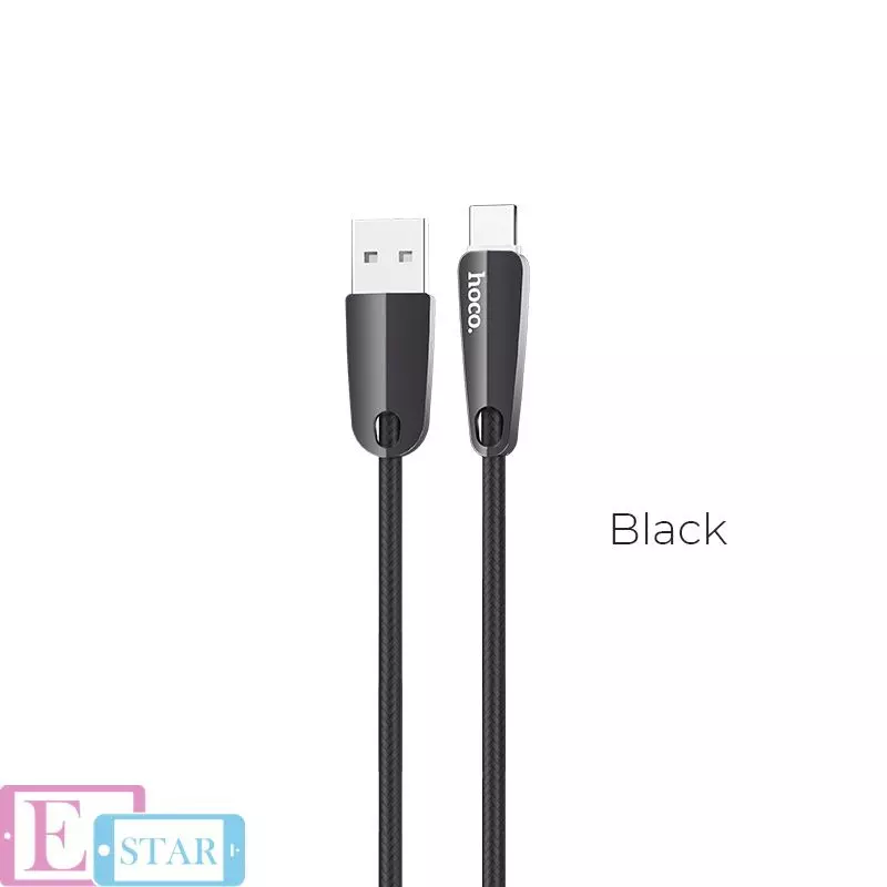 Кабель для зарядки и передачи данных Hoco U35 Space Shuttle Type-C 1,2 м Black (Черный)