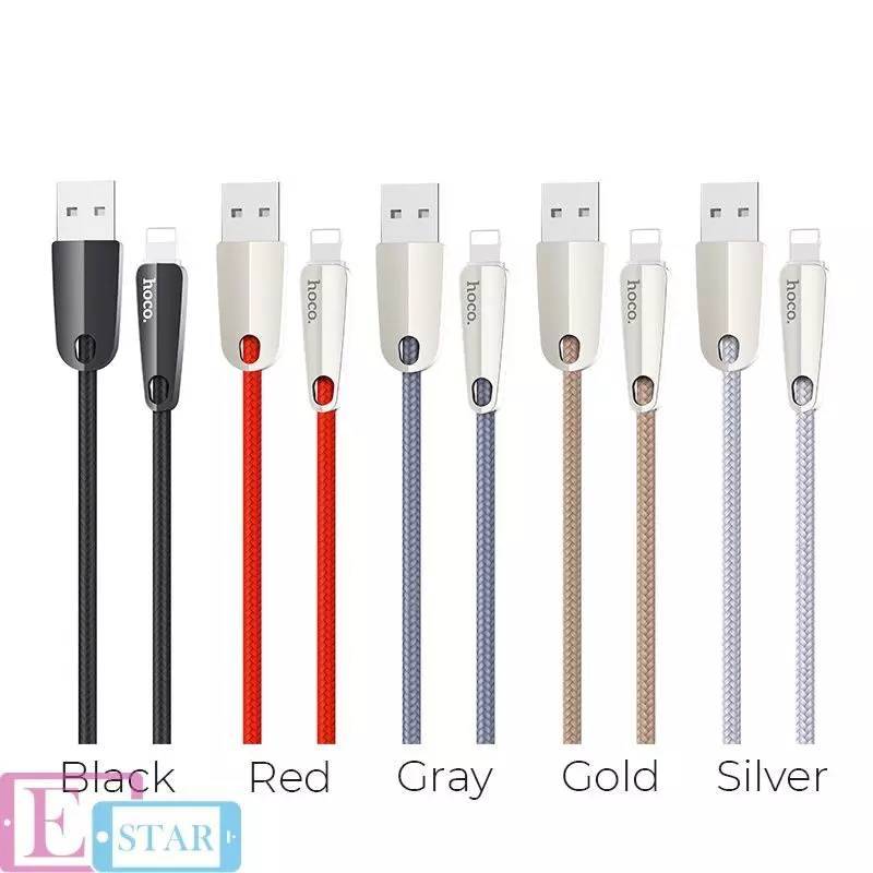 Кабель для заряджання та передачі даних Hoco U35 Space Shuttle Lightning 2 м Black (Чорний) Кабель для заряджання та передачі даних Hoco U35 Space Shuttle Lightning 2 м Black (Чорний)