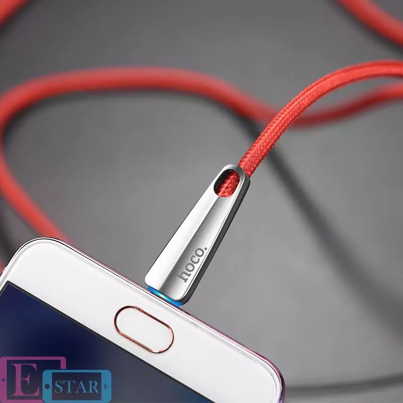 Кабель для зарядки и передачи данных Hoco U35 Space Shuttle Micro USB 2 м Red (Красный)