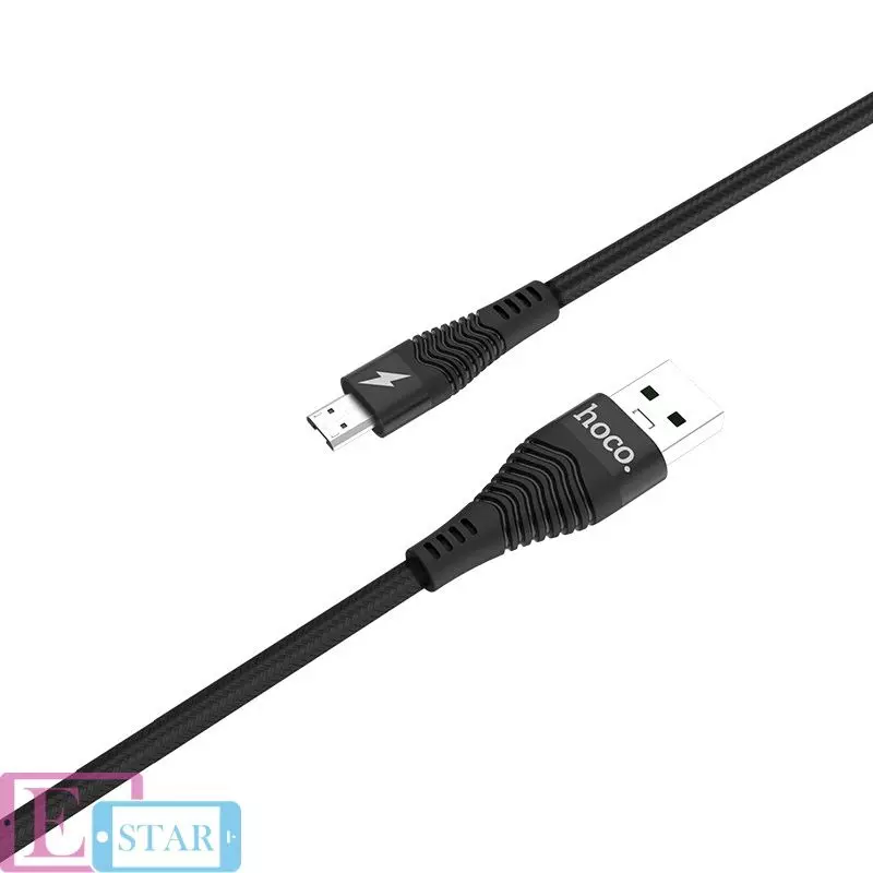Кабель для зарядки и передачи данных Hoco U38 Flash для OPPO Micro USB Black (Черный) Кабель для зарядки и передачи данных Hoco U38 Flash для OPPO Micro USB Black (Черный)