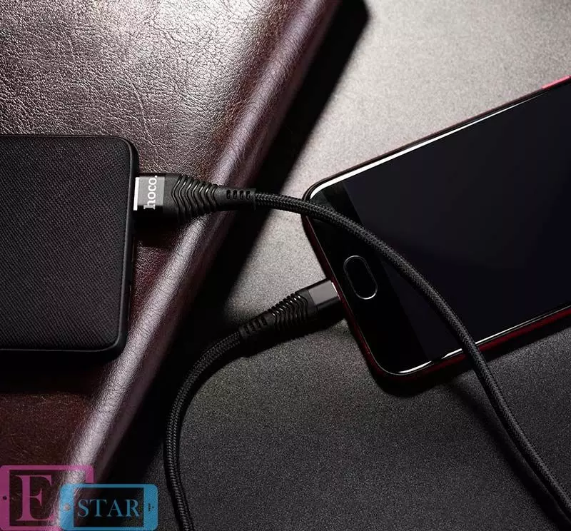 Кабель для зарядки и передачи данных Hoco U38 Flash для OPPO Micro USB Black (Черный) Кабель для зарядки и передачи данных Hoco U38 Flash для OPPO Micro USB Black (Черный)