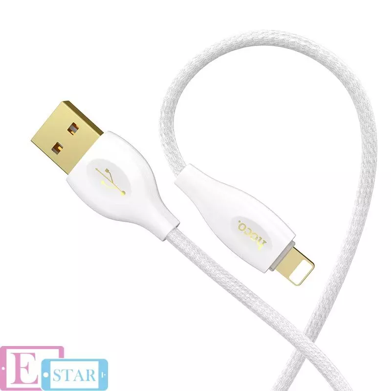 Кабель для зарядки и передачи данных Hoco U43 Ceramic Lightning White (Белый) Кабель для зарядки и передачи данных Hoco U43 Ceramic Lightning White (Белый)