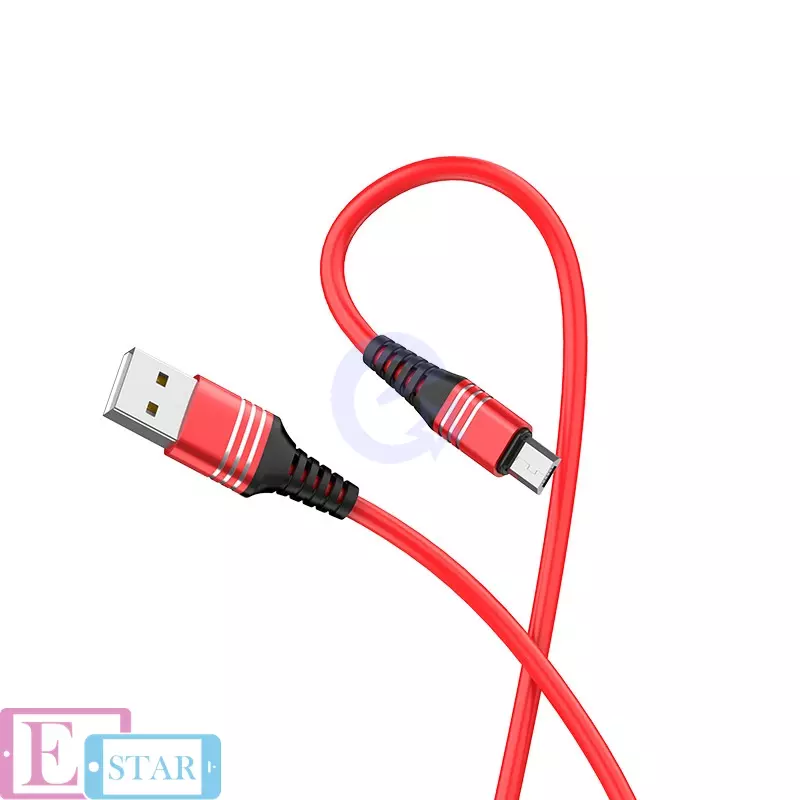 Кабель для заряджання та передачі даних Hoco U46 Tricyclic Micro-USB Red (Червоний)