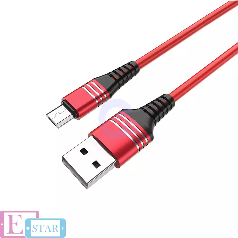 Кабель для зарядки и передачи данных Hoco U46 Tricyclic Micro-USB Red (Красный)