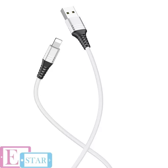 Кабель для зарядки и передачи данных Hoco U46 Tricyclic Lightning Silver (Серебро) Кабель для зарядки и передачи данных Hoco U46 Tricyclic Lightning Silver (Серебро)