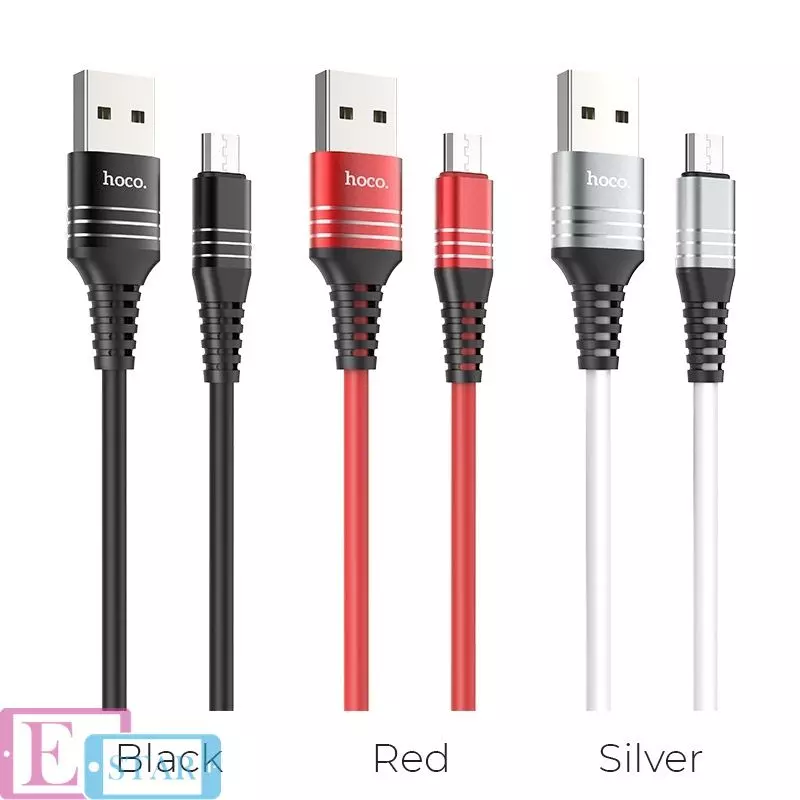 Кабель для зарядки и передачи данных Hoco U46 Tricyclic Micro-USB Silver (Серебро) Кабель для зарядки и передачи данных Hoco U46 Tricyclic Micro-USB Silver (Серебро)