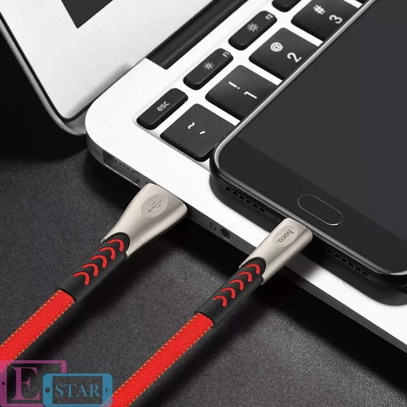 Кабель для заряджання та передачі даних Hoco U48 Super Speed USB to Type-C Red (Червоний) Кабель для заряджання та передачі даних Hoco U48 Super Speed USB to Type-C Red (Червоний)