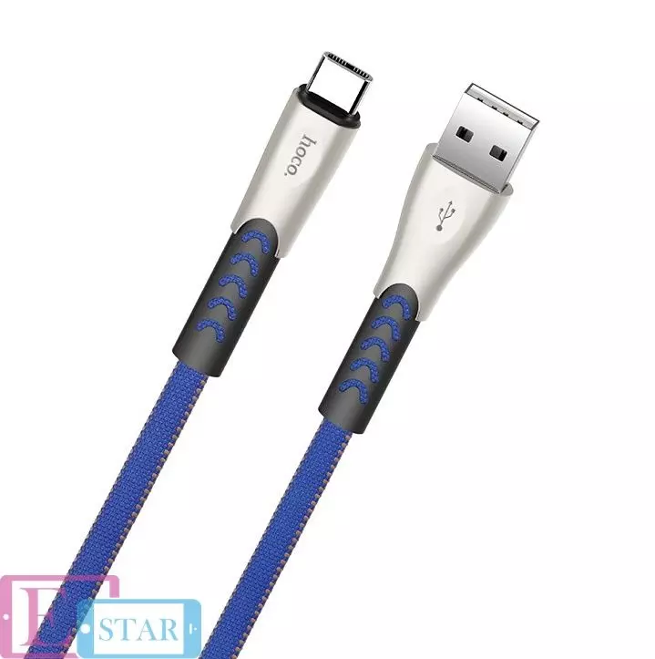 Кабель для заряджання та передачі даних Hoco U48 Super Speed USB to Type-C Blue (Синій) Кабель для заряджання та передачі даних Hoco U48 Super Speed USB to Type-C Blue (Синій)