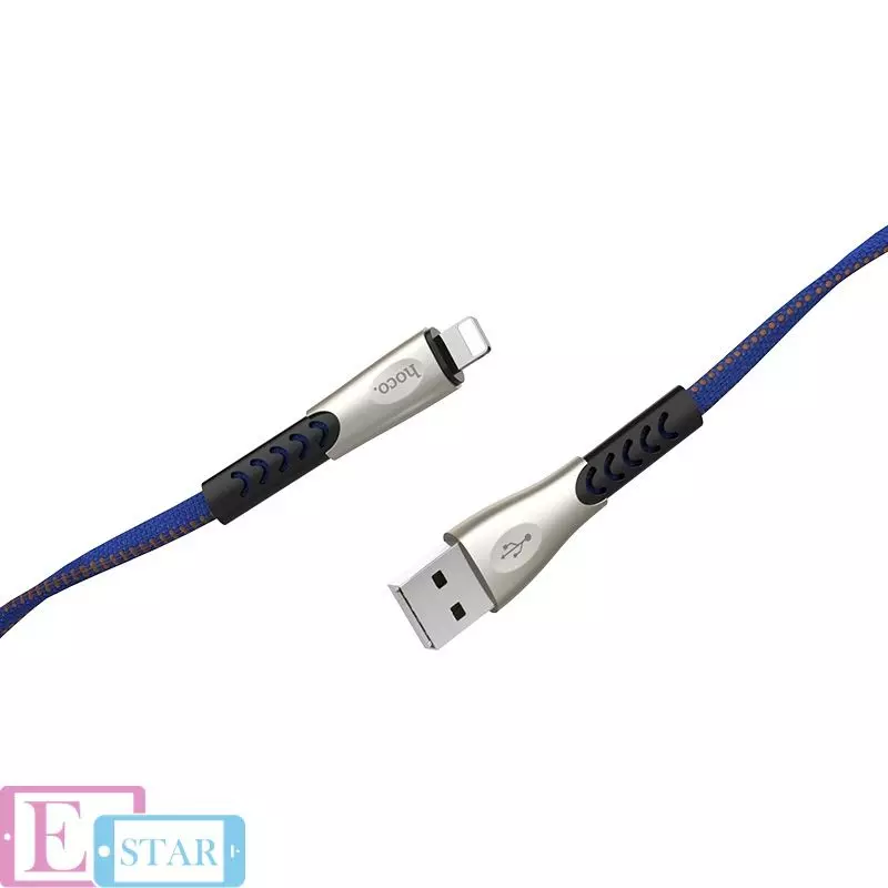 Кабель для заряджання та передачі даних Hoco U48 Superior Speed ​​USB to Lightning Black (Чорний)
