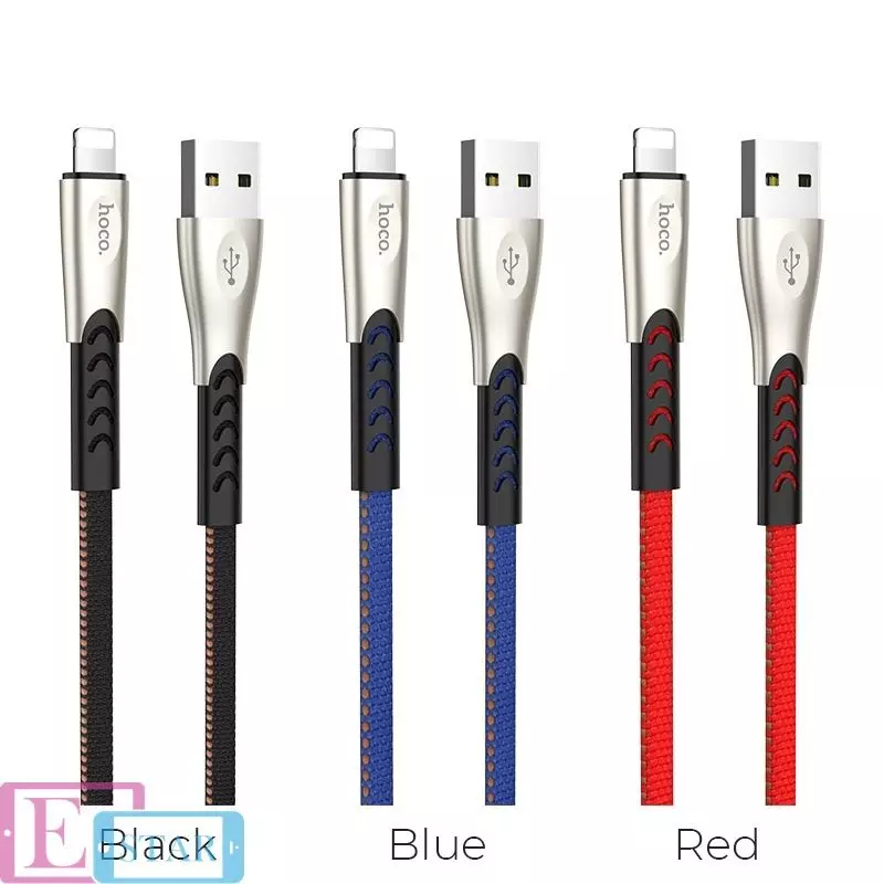 Кабель для заряджання та передачі даних Hoco U48 Superior Speed ​​USB to Lightning Black (Чорний)