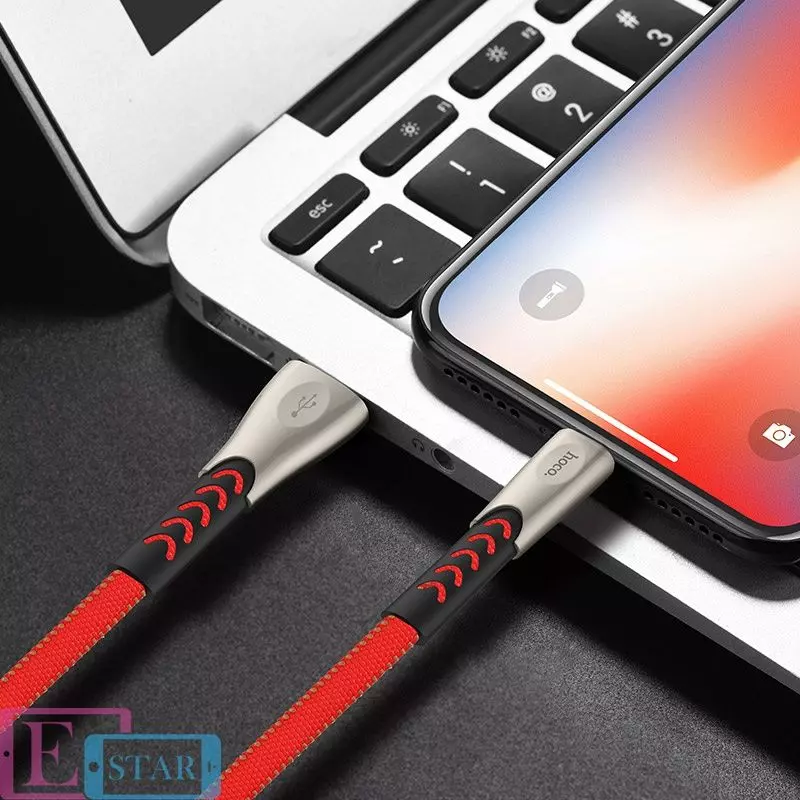 Кабель для заряджання та передачі даних Hoco U48 Superior Speed USB to Lightning Red (Червоний) Кабель для заряджання та передачі даних Hoco U48 Superior Speed USB to Lightning Red (Червоний)