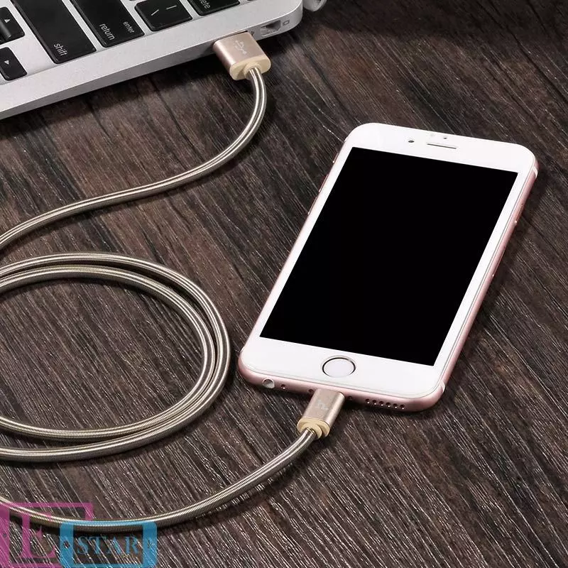 Кабель для зарядки и передачи данных Hoco U5 USB to Lightning Rose Gold (Розовое золото) Кабель для зарядки и передачи данных Hoco U5 USB to Lightning Rose Gold (Розовое золото)