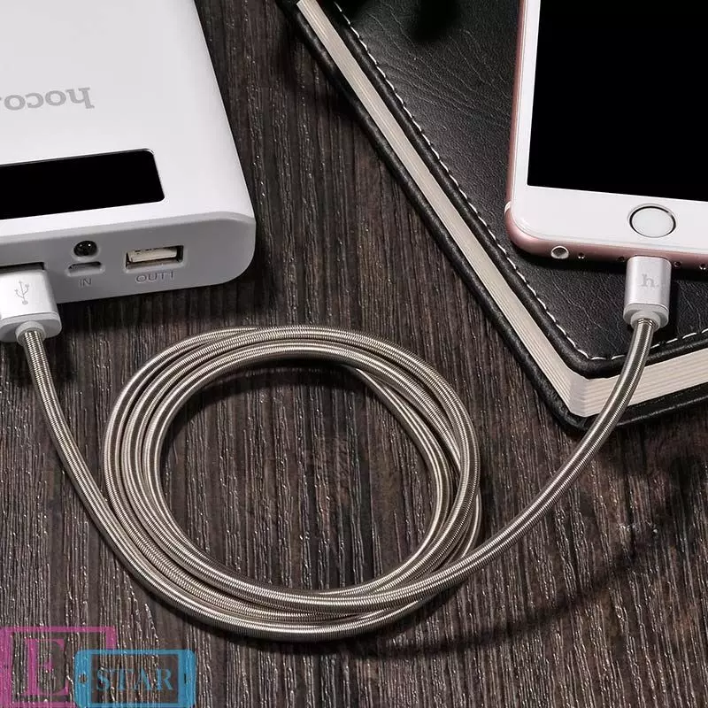 Кабель для зарядки и передачи данных Hoco U5 USB to Lightning Rose Gold (Розовое золото) Кабель для зарядки и передачи данных Hoco U5 USB to Lightning Rose Gold (Розовое золото)
