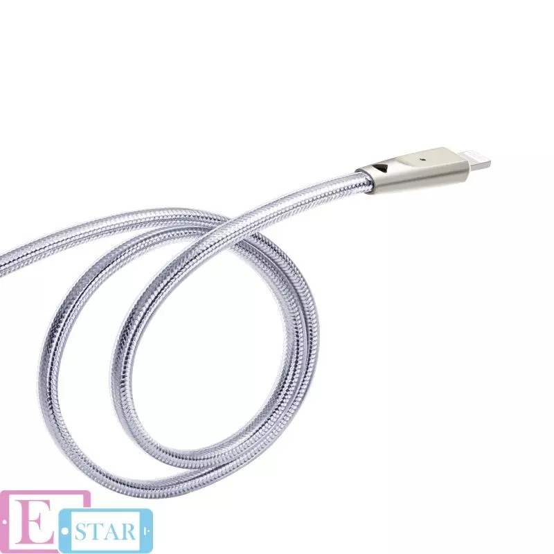Кабель для зарядки и передачи данных Hoco U9 USB to Lightning 2 m Silver (Серебро) Кабель для зарядки и передачи данных Hoco U9 USB to Lightning 2 m Silver (Серебро)