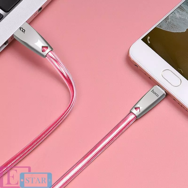 Кабель для зарядки и передачи данных Hoco U9 USB to Micro-USB 2 м Rose Gold (Розовое золото) Кабель для зарядки и передачи данных Hoco U9 USB to Micro-USB 2 м Rose Gold (Розовое золото)