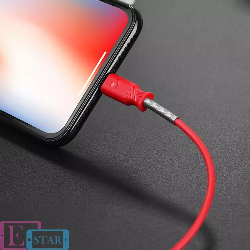 Кабель для заряджання та передачі даних Hoco X24 Pisces USB to Lightning Red (Червоний) Кабель для заряджання та передачі даних Hoco X24 Pisces USB to Lightning Red (Червоний)