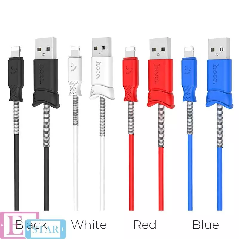 Кабель для заряджання та передачі даних Hoco X24 Pisces USB to Lightning Red (Червоний) Кабель для заряджання та передачі даних Hoco X24 Pisces USB to Lightning Red (Червоний)