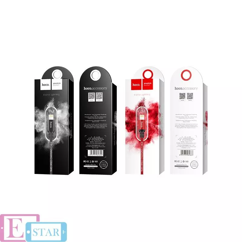 Кабель для заряджання та передачі даних Hoco X14 Times Speed Lightning 1 м Black (Чорний) Кабель для заряджання та передачі даних Hoco X14 Times Speed Lightning 1 м Black (Чорний)