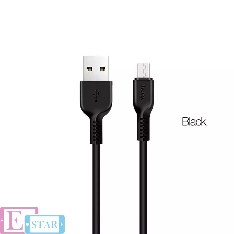 Кабель для зарядки и передачи данных Hoco X20 Flash Micro-USB 2 м Black (Черный)