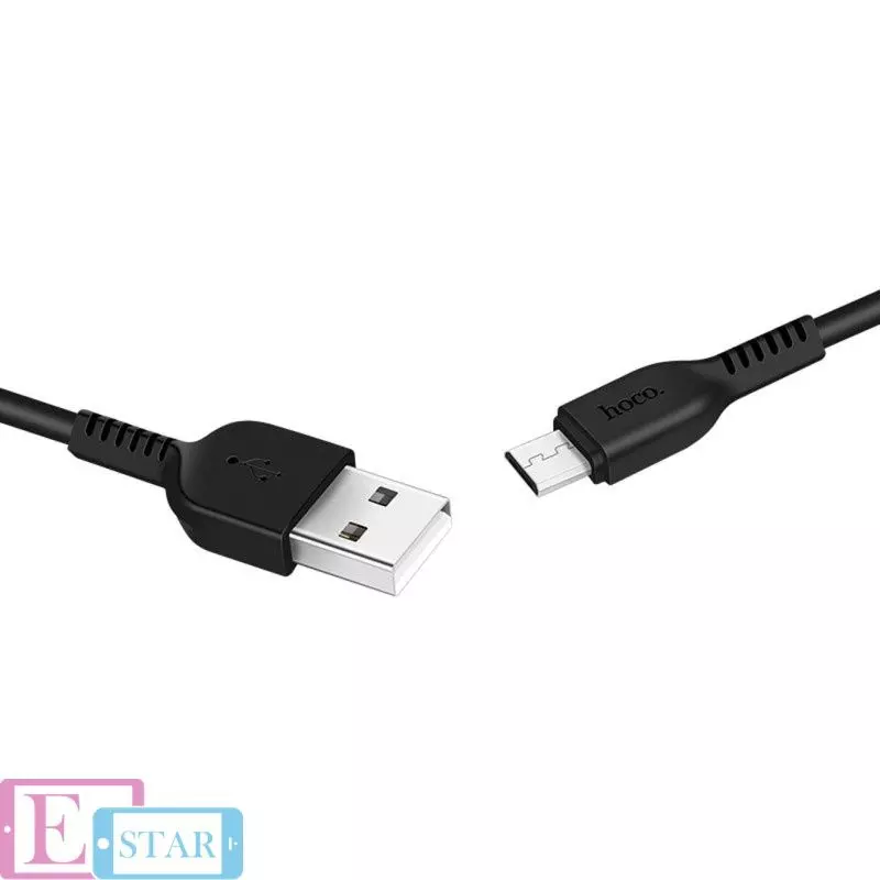 Кабель для зарядки и передачи данных Hoco X20 Flash Micro-USB 2 м Black (Черный)