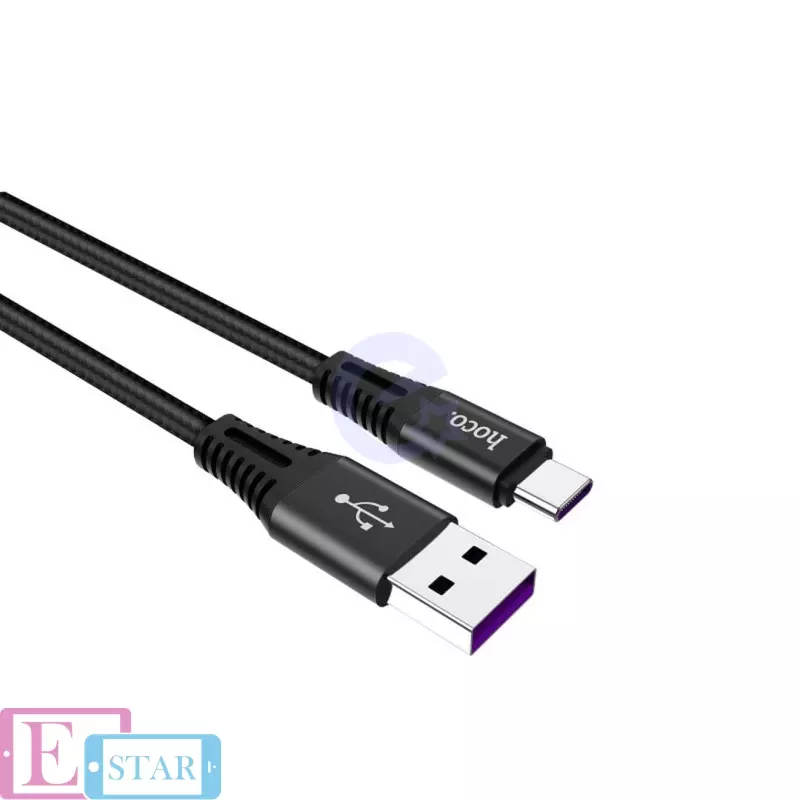 Кабель для зарядки и передачи данных Hoco X22 USB to Type-C Black (Черный)