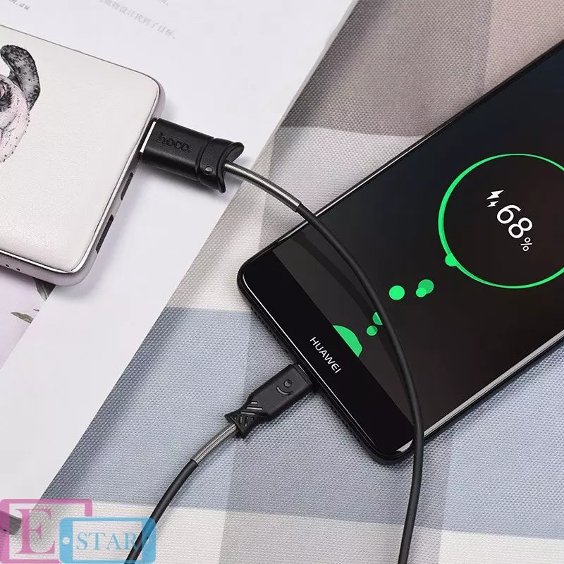 Кабель для зарядки и передачи данных Hoco X24 Pisces USB to Type-C Black (Черный) Кабель для зарядки и передачи данных Hoco X24 Pisces USB to Type-C Black (Черный)