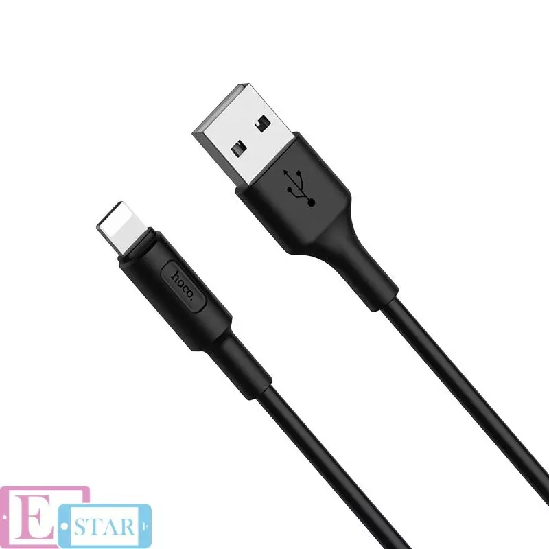 Кабель для зарядки и передачи данных Hoco X25 Soarer Lightning Black (Черный) Кабель для зарядки и передачи данных Hoco X25 Soarer Lightning Black (Черный)