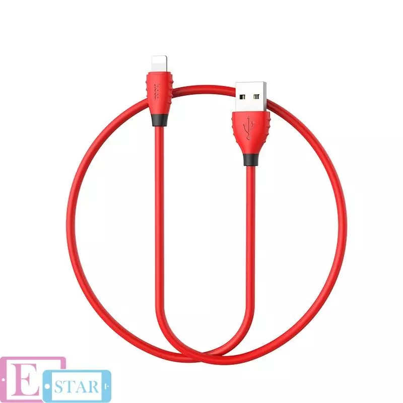 Кабель для зарядки и передачи данных Hoco X27 Excellent Charge Lightning Red (Красный) Кабель для зарядки и передачи данных Hoco X27 Excellent Charge Lightning Red (Красный)