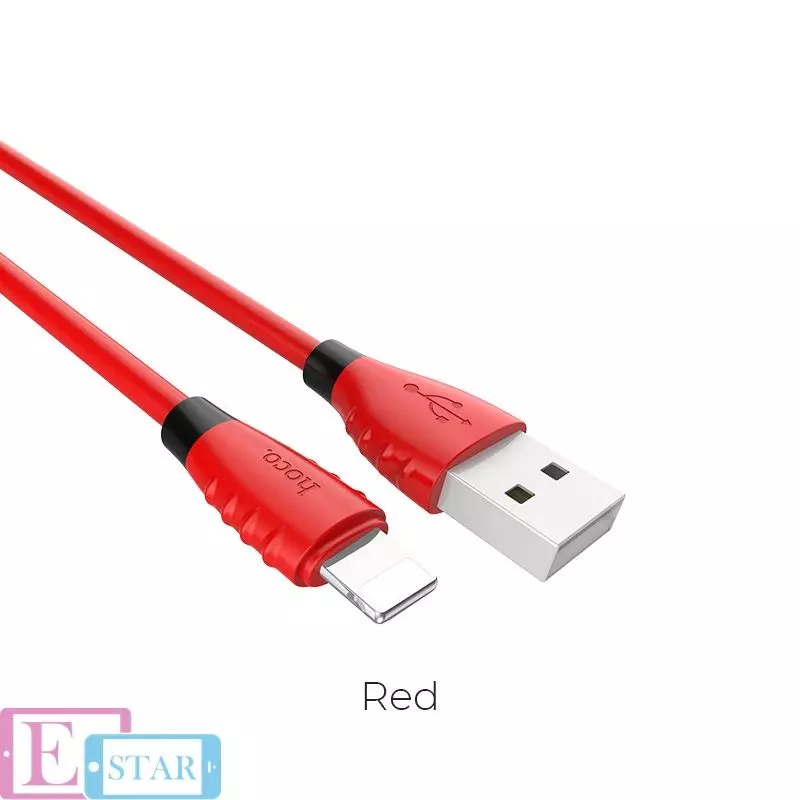 Кабель для зарядки и передачи данных Hoco X27 Excellent Charge Lightning Red (Красный) Кабель для зарядки и передачи данных Hoco X27 Excellent Charge Lightning Red (Красный)