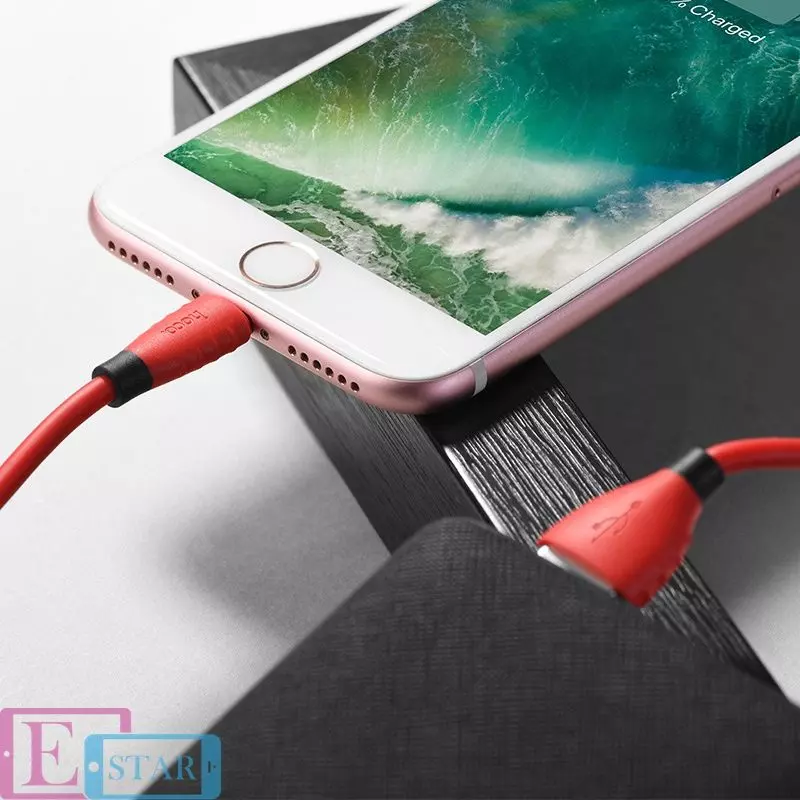 Кабель для зарядки и передачи данных Hoco X27 Excellent Charge Lightning Red (Красный) Кабель для зарядки и передачи данных Hoco X27 Excellent Charge Lightning Red (Красный)