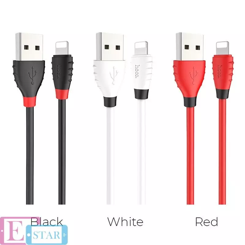 Кабель для зарядки и передачи данных Hoco X27 Excellent Charge Lightning Red (Красный) Кабель для зарядки и передачи данных Hoco X27 Excellent Charge Lightning Red (Красный)