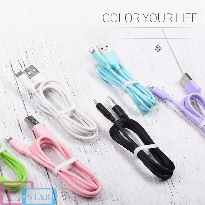 Кабель для зарядки и передачи данных Hoco X6 Lightning Wheat Green (Зеленый) Кабель для зарядки и передачи данных Hoco X6 Lightning Wheat Green (Зеленый)