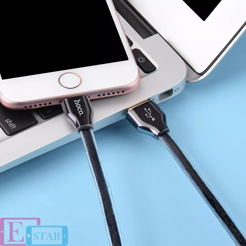 Кабель для заряджання та передачі даних Hoco X7 Lightning Black (Чорний) Кабель для заряджання та передачі даних Hoco X7 Lightning Black (Чорний)
