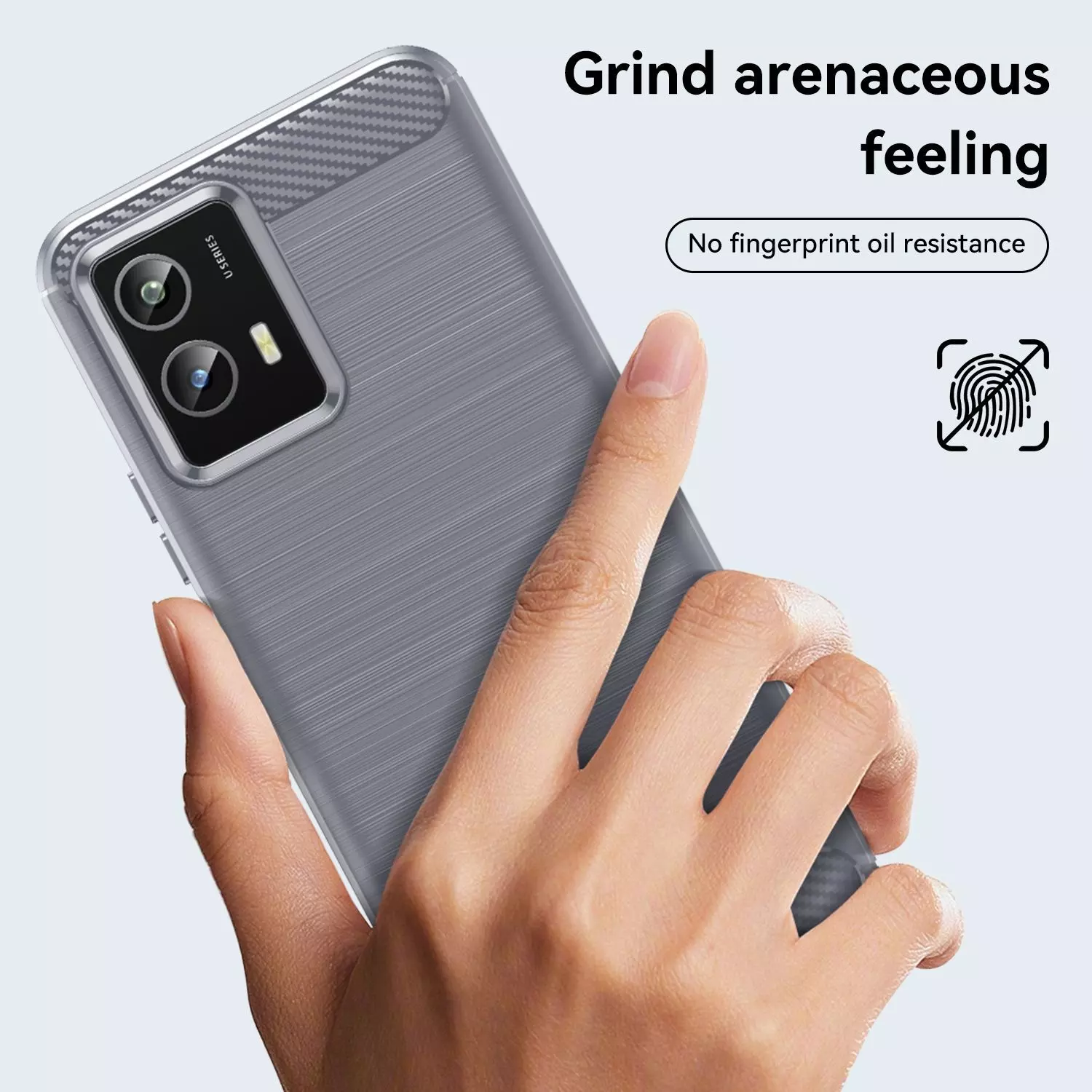 Протиударний чохол бампер для Infinix Note 12 Pro 5G iPaky Carbon Fiber Grey (Сірий)