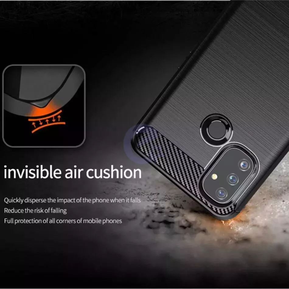 Протиударний чохол бампер для Infinix Hot 11 Play iPaky Carbon Fiber Black (Чорний)