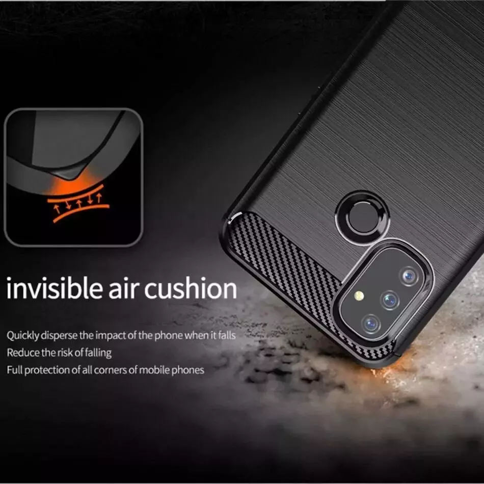 Протиударний чохол бампер для Infinix Hot 12 Pro iPaky Carbon Fiber Red (Червоний)