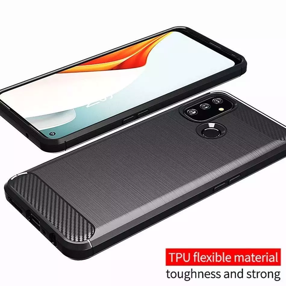 Протиударний чохол бампер для Infinix Hot 12 Pro iPaky Carbon Fiber Red (Червоний)