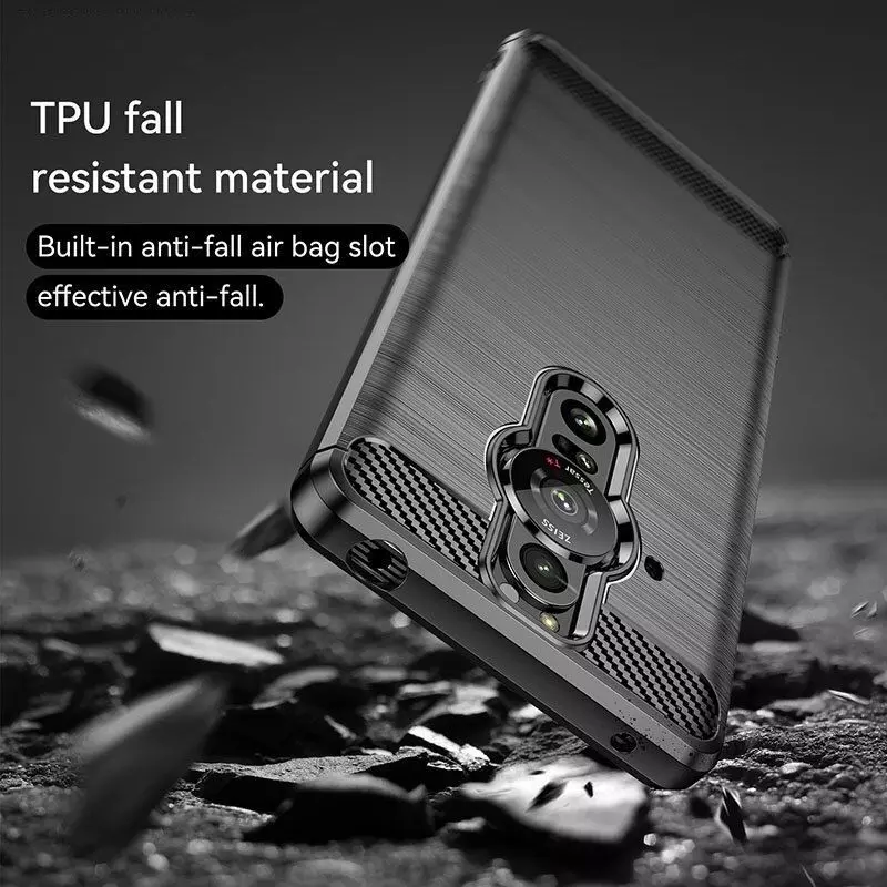 Протиударний чохол бампер для Sony Xperia Pro-I iPaky Carbon Fiber Red (Червоний) Протиударний чохол бампер для Sony Xperia Pro-I iPaky Carbon Fiber Red (Червоний)