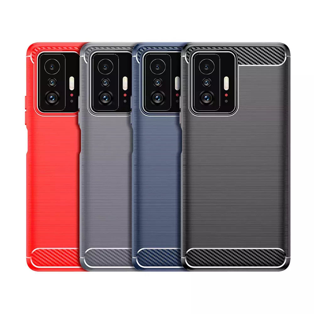 Протиударний чохол бампер для Infinix Hot 20 iPaky Carbon Fiber Black (Чорний) Протиударний чохол бампер для Infinix Hot 20 iPaky Carbon Fiber Black (Чорний)