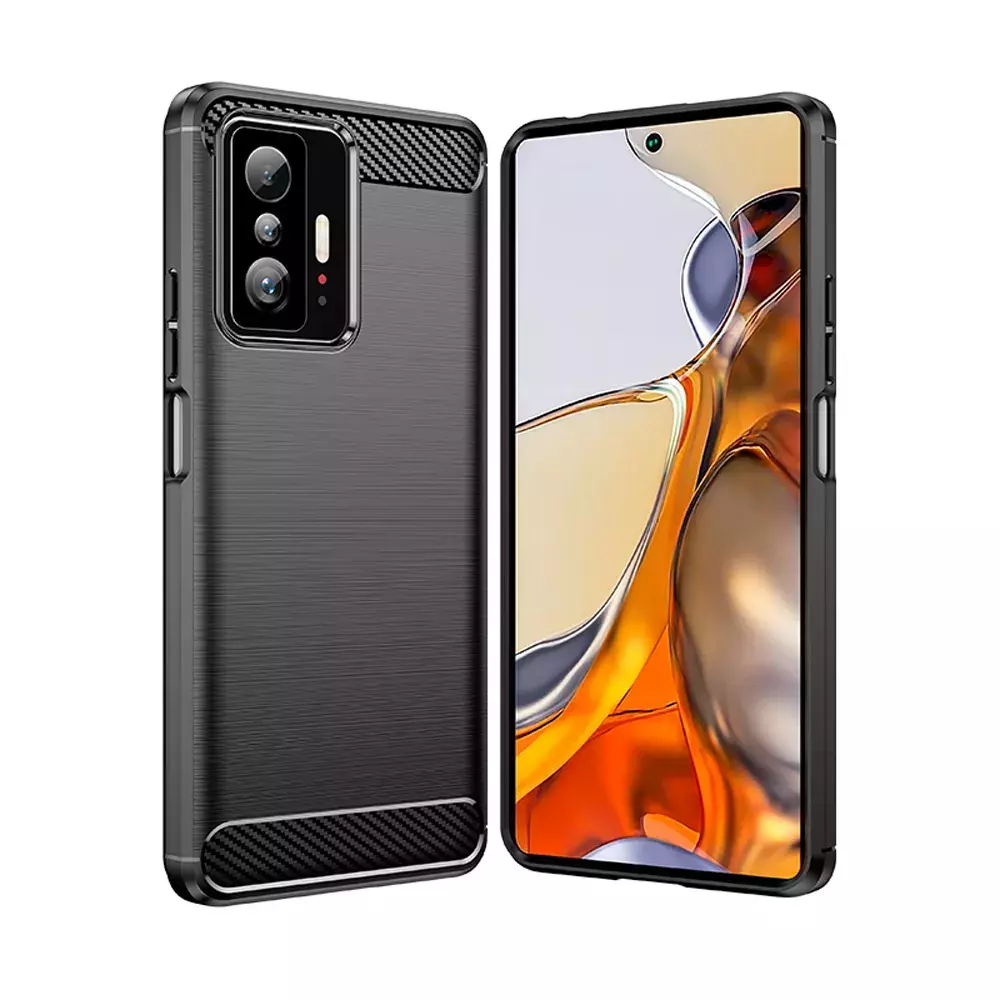 Протиударний чохол бампер для Infinix Hot 20 iPaky Carbon Fiber Black (Чорний) Протиударний чохол бампер для Infinix Hot 20 iPaky Carbon Fiber Black (Чорний)