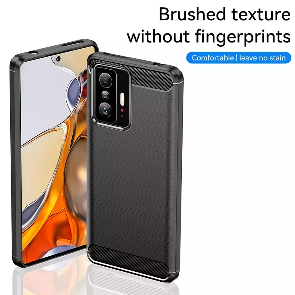 Протиударний чохол бампер для Infinix Hot 20 iPaky Carbon Fiber Black (Чорний) Протиударний чохол бампер для Infinix Hot 20 iPaky Carbon Fiber Black (Чорний)