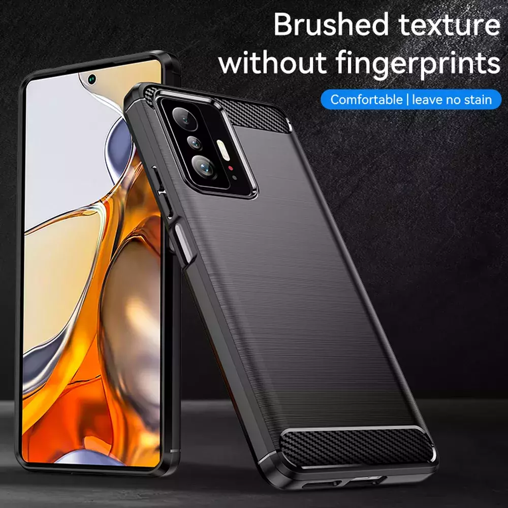 Протиударний чохол бампер для Infinix Hot 20 iPaky Carbon Fiber Black (Чорний) Протиударний чохол бампер для Infinix Hot 20 iPaky Carbon Fiber Black (Чорний)