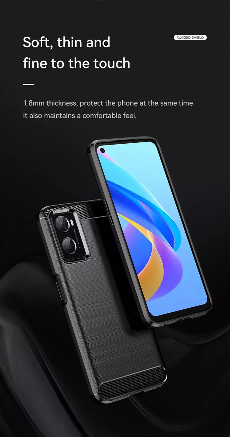 Противоударный чехол бампер для Infinix Hot 20 5G iPaky Carbon Fiber Black (Черный)