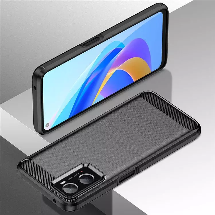 Противоударный чехол бампер для Infinix Hot 20 5G iPaky Carbon Fiber Black (Черный)