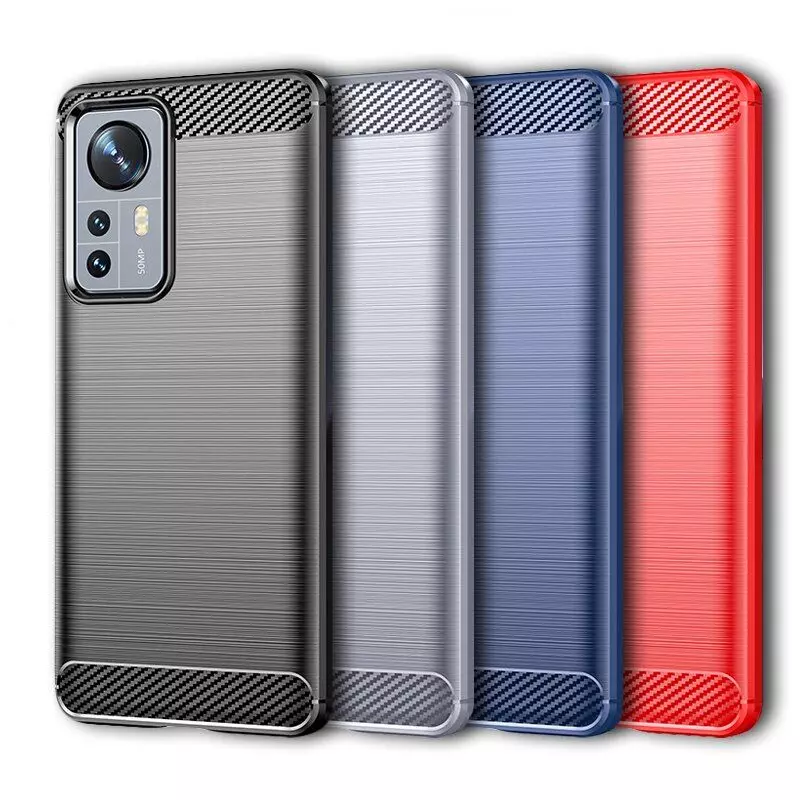 Противоударный чехол бампер для Vivo Y02s iPaky Carbon Fiber Blue (Синий)