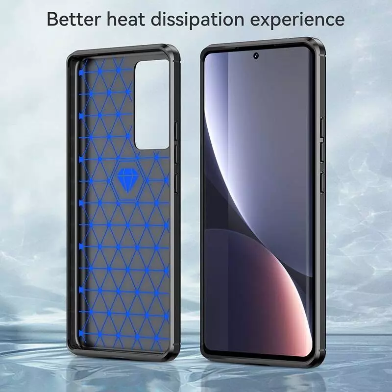 Противоударный чехол бампер для Vivo Y02s iPaky Carbon Fiber Blue (Синий)