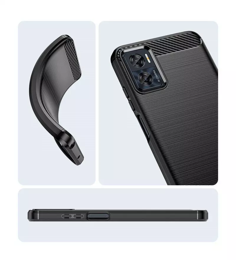 Протиударний чохол бампер для Motorola Moto E22s iPaky Carbon Fiber Black (Чорний) Протиударний чохол бампер для Motorola Moto E22s iPaky Carbon Fiber Black (Чорний)